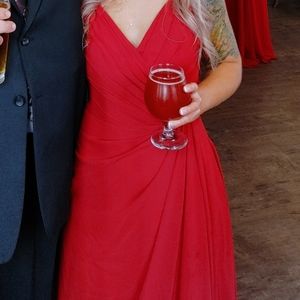 Size 2 Kennedy Blue Claret Colored Bridesmaid Dress